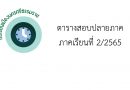 ตารางสอบปลายภาคเรียน2/2565(ฉบับปรับปรุง)